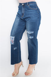 Distressed Plus Size Jeans